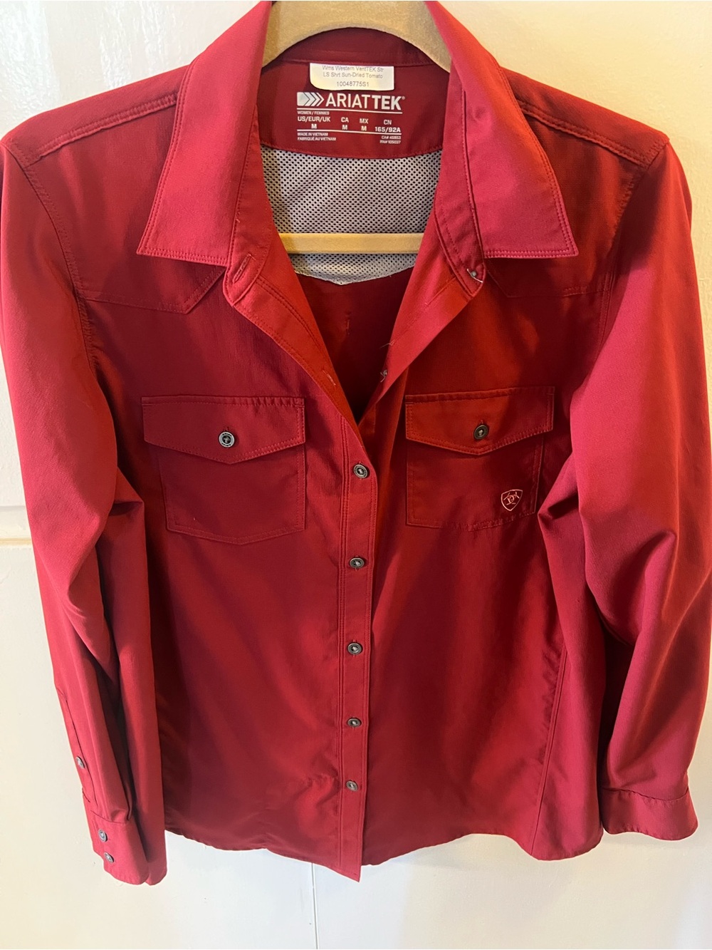 Ariat Women's Sun-Dried Tomato VentTEK Stretch Long Sleeve Shirt